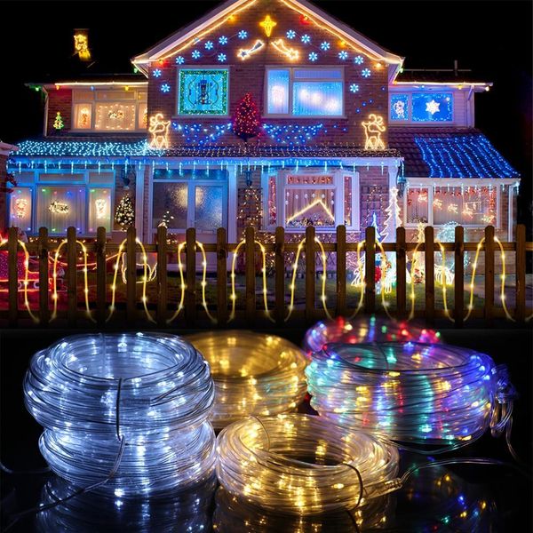 

led outdoor solar lamp string lights merry decorations for home christmas tree ornament xmas navidad gifts new year