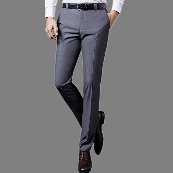 

luxury mens suit pants fashion dress pants formal business male casual long trousers slim fit male wedding dress mens suit, White;black