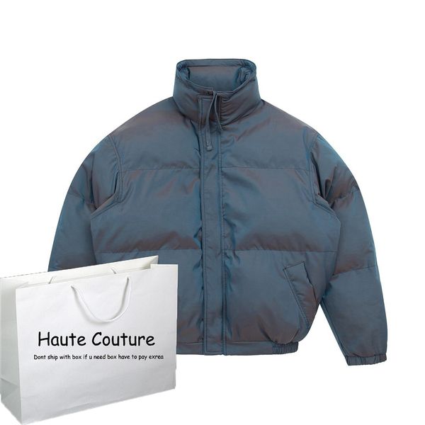 

mens parkas coat solid laser color thick jackets 2020 new mens puffer jacket outdoor warm boys new down coats, Black