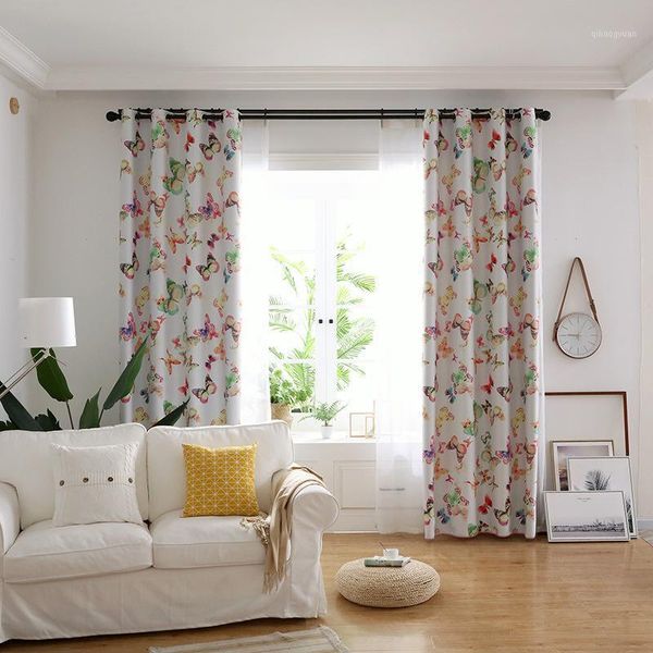 

full shading curtain printing curtain for living room bedroom american idyllic style girls beautiful1