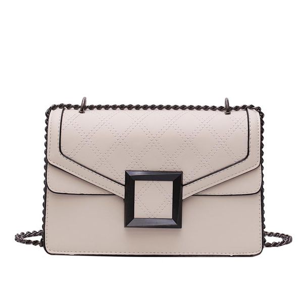 

новый стиль 2020 международный стиль универсальный широкий плечевой ремень квадратные текстуры одного плеча мешок crossbody