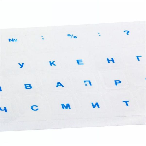 

keyboard covers clear 8 colors russian language transparent stickers letter film with light color lapaccessories