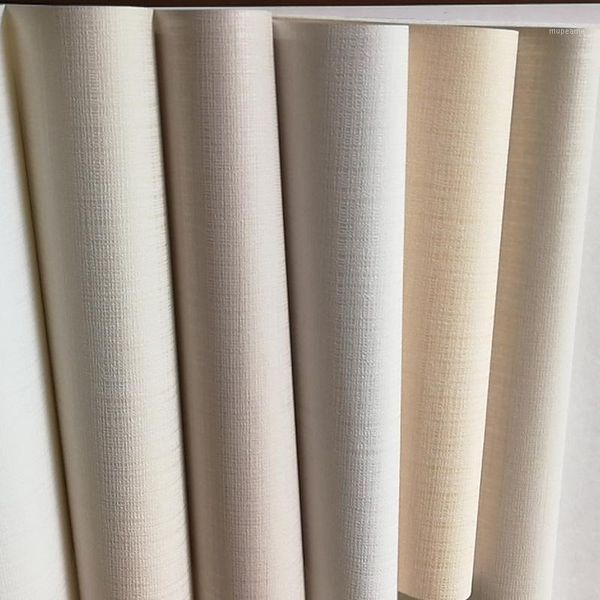 

wallpapers monochrome non-woven decoration simple living room bedroom wallpaper embossed linen solid y391
