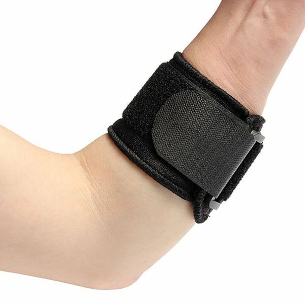 

sports elbow support strap belt pad neoprene running golf pain bandage sports safety, Black;gray
