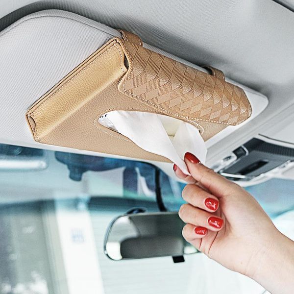 

car tissue bag sunshade seat back hanging type tissue bag paper extraction box car box