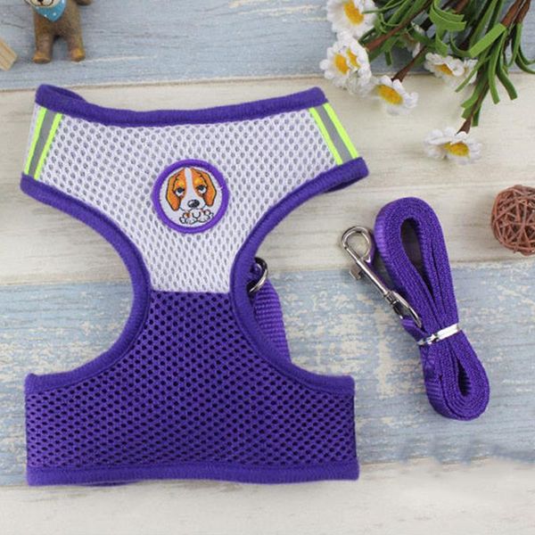 

pet собаки шлейка ведет ошейники для домашних животных нагрудной для собак кошки lead sandwich двухслойного luxury mesh pet воротник нагрудн