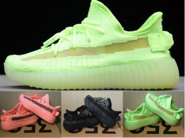 

kids shoes kanye west v2 running shoes reflective beluga 2.0 zebra sneakers clay trainer baby boy girl toddler sneakers black