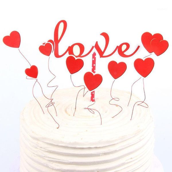 

other festive & party supplies 1set happy birthday cake er flags love ers for family wedding baking decoration supplies1