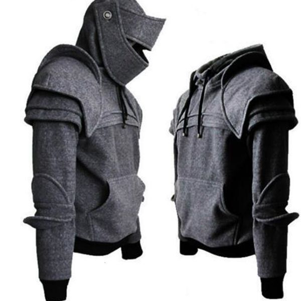 

face mask knight hoodies autumn and winter warm solid color pullover casual long sleeve bike wind winter wind- and sand- hoodies