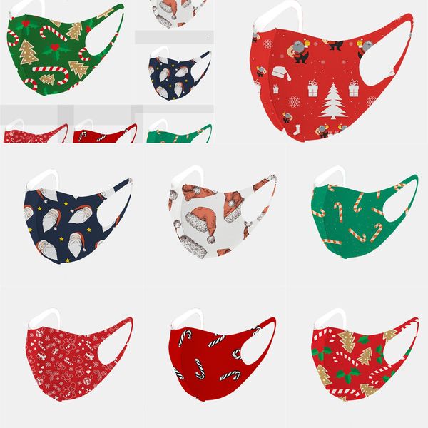 

christmas face masks anti dust snowflake printed mouth cover masks washable cartoon ice silk mask for kidprotectivedtx9
