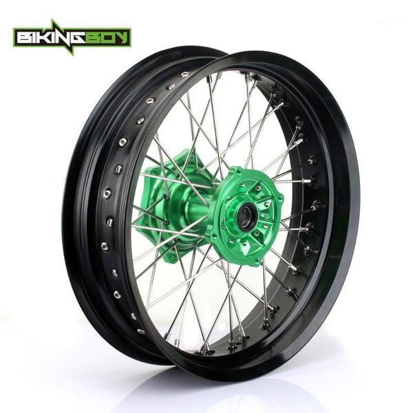 

motorcycle wheels & tires bikingboy 4.25/17" rear wheel rim hub for kx 250 450 f 06-18 kxf kx-f 2006-2021 125 2006-20131