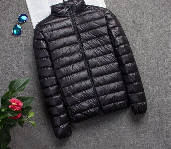 

men's jackets autumn winter male jacket ultra light down jacket men plus size clothes 2020 casacos masculino dj2020-01 pph717, Black