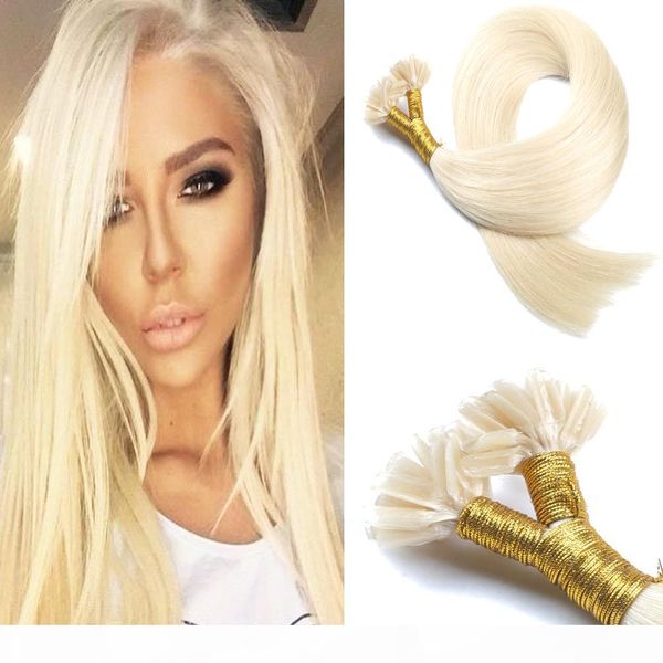

straight 14-24inch prebonded brazilian keratin nail tip u tip fusion brazilian virgin human hair extensions 200g 200s pre-bonded hair, Black