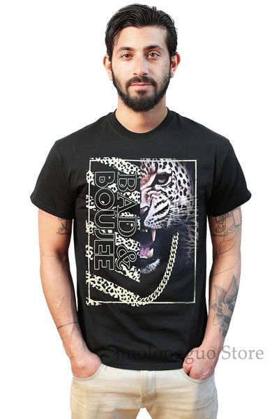 

bad boujee leopard rap panther cheetah gold chain animal graphic streetwear urban hip hop print black sport hooded sweatshirt hoodie t shirt