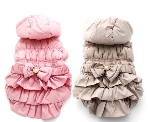 

dog cat princess coat jacket dress pet puppy hoody winter warm clothes apperal