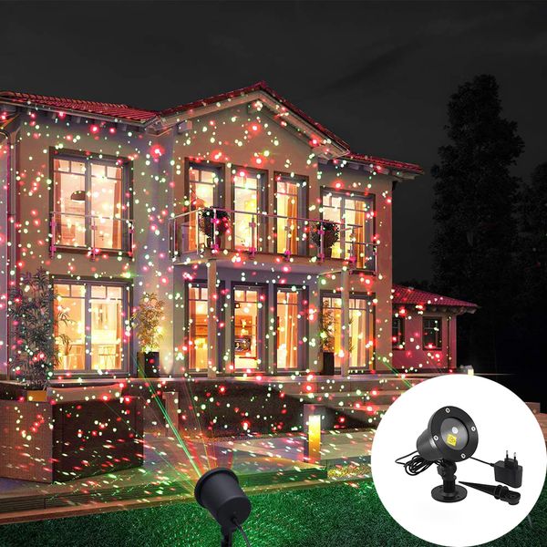 

moving full sky star projector landscape lighting red&green christmas party led stage light outdoor garden lawn laser lamp