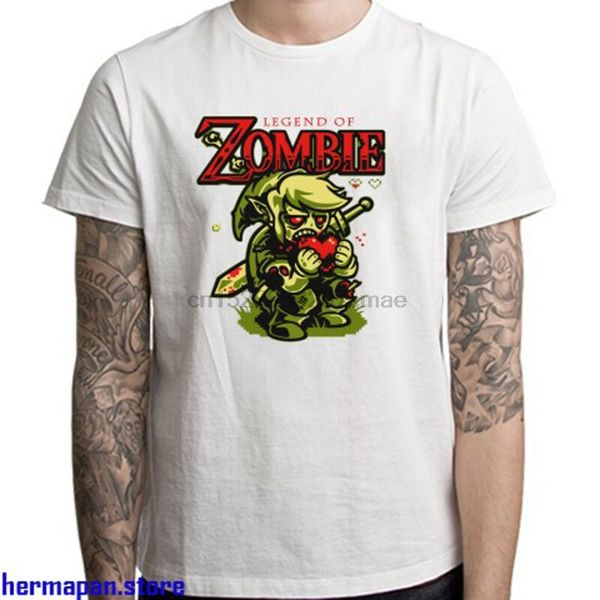 

legend of zelda zombie funny geek nerd style men's white t-shirt size s to 3xl sport hooded sweatshirt hoodie