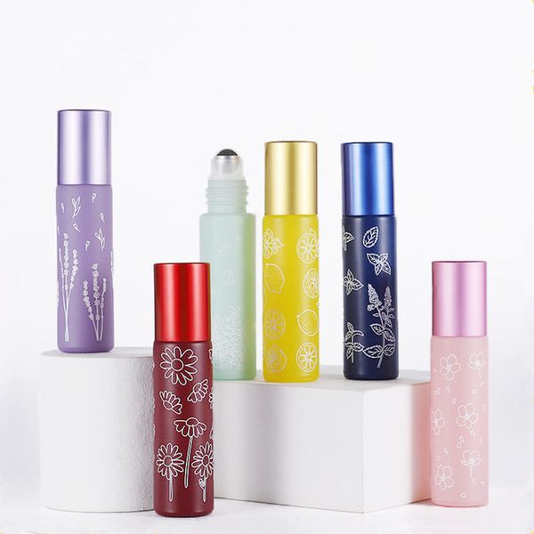 

10ml glass roll on essential oil empty perfume bottle roller ball bottle for travel fast shipping f3954