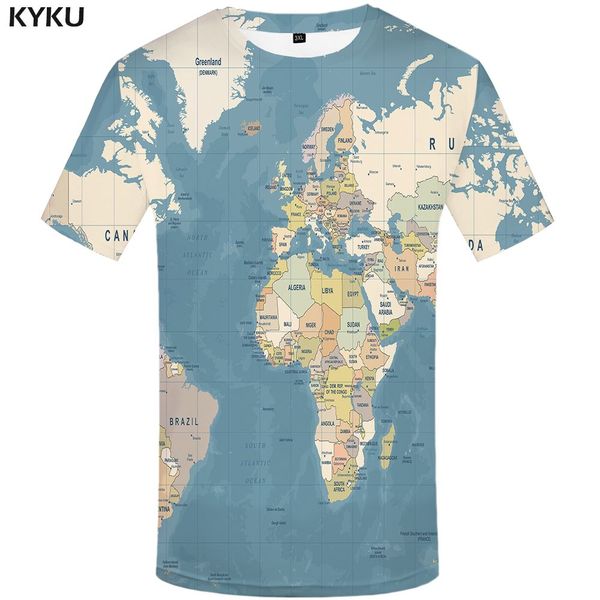

world map men vintage 3d sailboat homme geometric print new rock man 3d print shirts aesthetic oversized funny men clothing