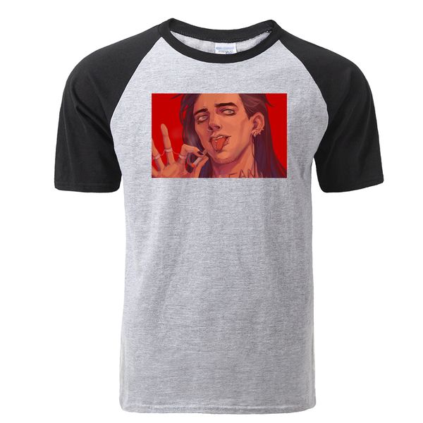 

funny sally face harajuku raglan tshirt summer mens casual print camisetas hombre hip hop tees hooded sweatshirt hoodie men t shirt