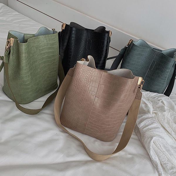 

large capacity shoulder bags new fashion stone bag women crossbody bags for women alligator women's handbags