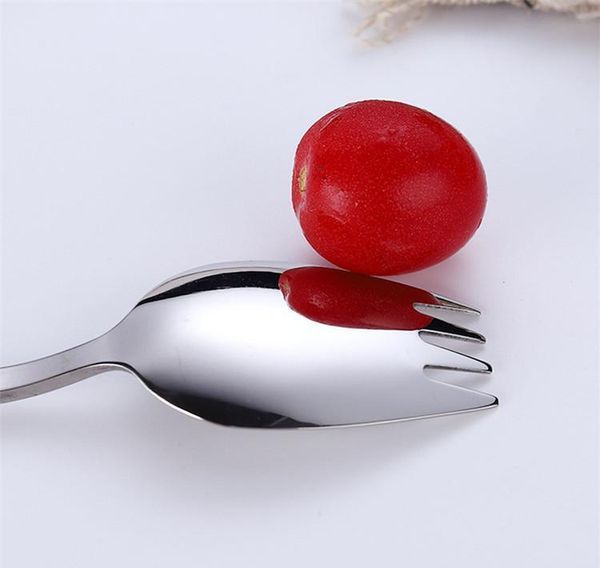 

multifuntional spork 2 in 1 silverware fork spoon colored stainless steel 304 gold fork noodle eating sqcyrap sports2010