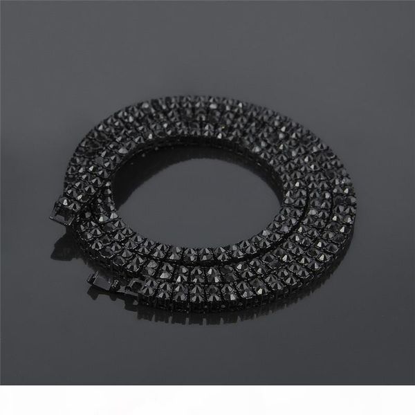 

gold plated pop hip hop necklaces for men double line rhinestone link chains gold luxury street jewelry party gifts ing, Silver