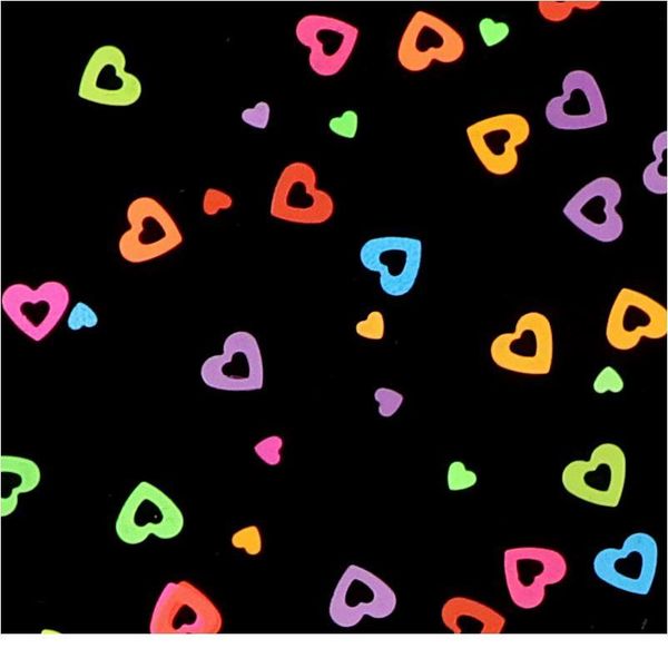

1bag fluorescent color hollow heart shape loose sequins craft confetti diy glitter flakes for nail arts decoration acc sqcpwz