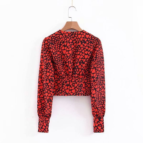 

2021 new peach red ladies leopard with decoration on long-sleeved hologram chiffon shirt women jacket 7cfd, White