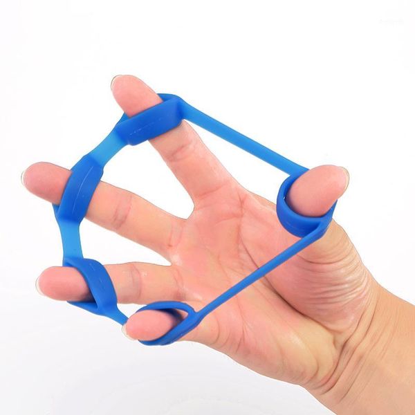 

1 pc finger resistance bands hand finger gripper trainer strength stretcher resistance exercise bands grip wrist yoga1