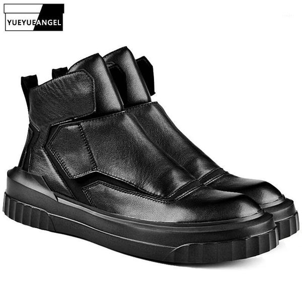 

boots full grain leather men combat high ankle black shoes comfortable winter casual army punk botas hombre1