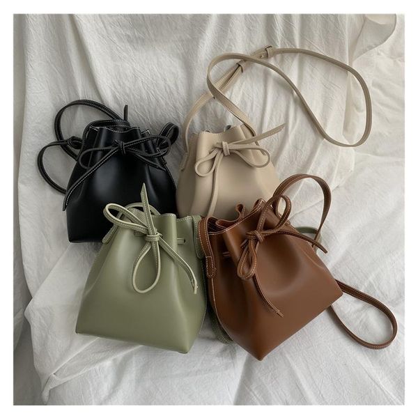 

l'ombre crossbody сумка женщин сумки плеча pu сумки вытащите авоську bucket ленты молния тянуть конфеты цвета мешок основной