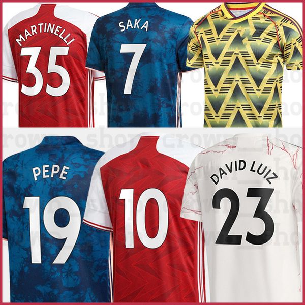 

gunners 20 21 pepe saka thomas willian nicolas tierney football shirts men kids arsen soccer jerseyfourth humanrace, Black;yellow