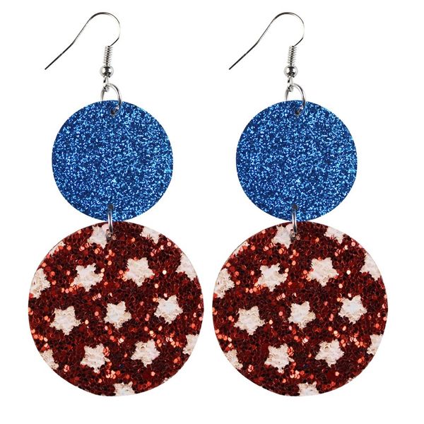 

usa general election dangle earrings sequin jewelry woman 2020 originality stud earring stars stripes diy ear pendant leather 3 5yt f2