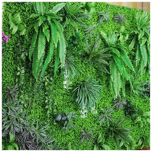 

decorative flowers & wreaths 40x60cm artificial plants lawn for wedding birthday party store decoration grass mat diy wall flower arches fak