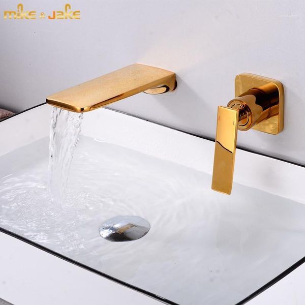 

bathroom sink faucets gold wall faucet golden waterfall mixer and cold water tap style luxury faucet1