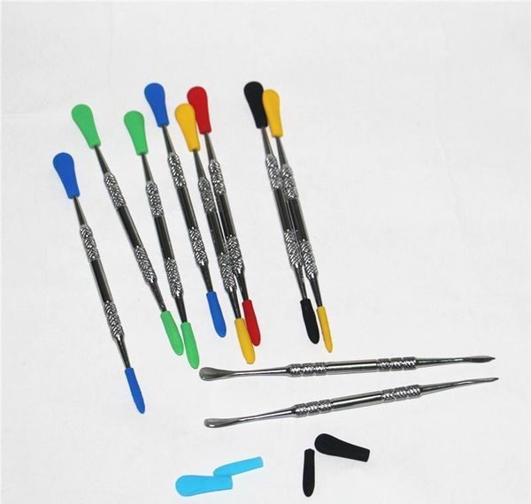 

wax dabbers dabbing with sile tips 120mm dabber wax tool stainless steel pipe cleaning tool dhl jlluzlp yummy_shop