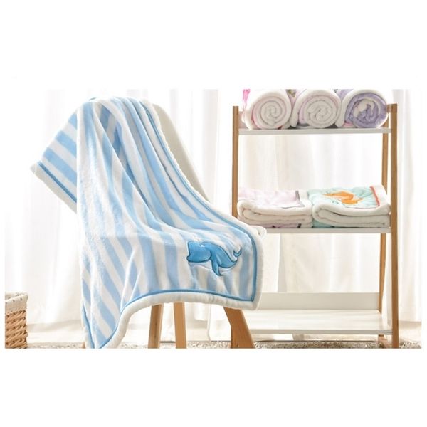 

warm heavy flannel boy girl sleeping knee nap blanket baby beddings kindergarten quilt drop-shipping y201009