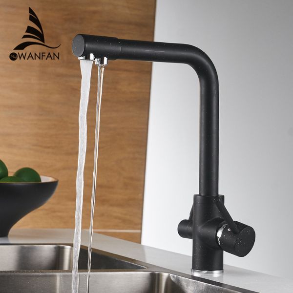Фильтр кухонные краны палуба установлен смеситель MACKED 360 вращение с очисткой воды с очистками воды Mixer Tap Crane для кухни WF-0175 T200710