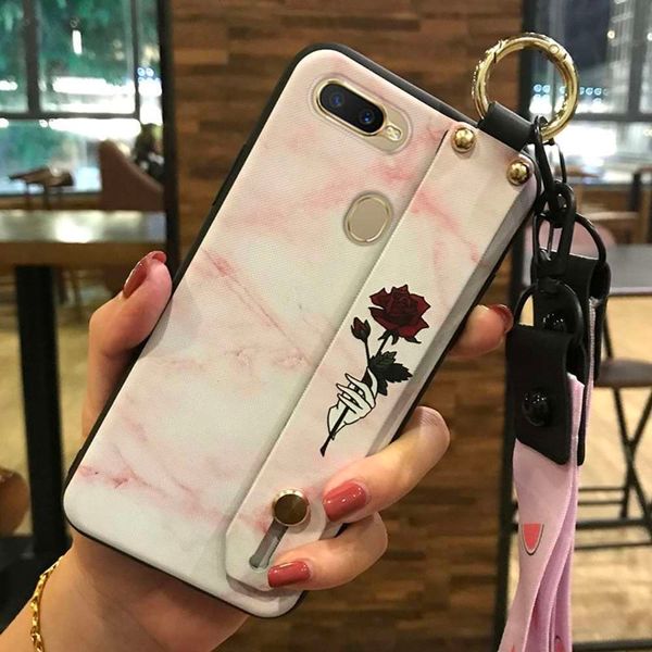 

bgrfoppo a7 / ax7 / a5s / ax5s 6.2-inch seri painted tpu silicone flower exquisite cover mobile phone box shoelaceswza