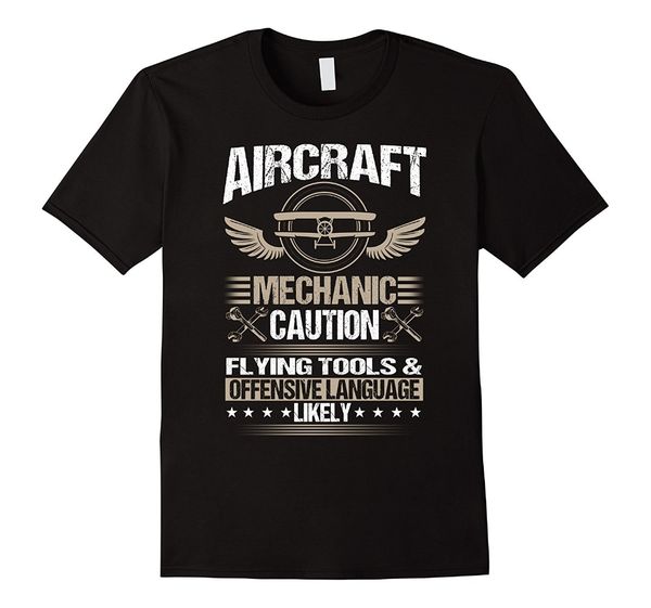 

summer printed o neck streetwear aircraft mechanic caution , flying tools design your own sport hooded sweatshirt hoodie men t shirt