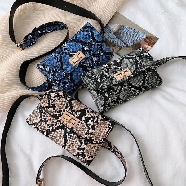 

women waist fanny pack belt bag travel hip bum bag small purse chest pouch snake skin belt bags running bags bolsas feminina1