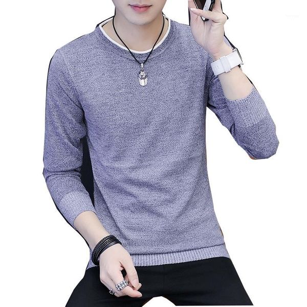 

2020 new spring and autumn men's sweater long sleeved viscose youth meteor thin sweater trend of korean, White;black