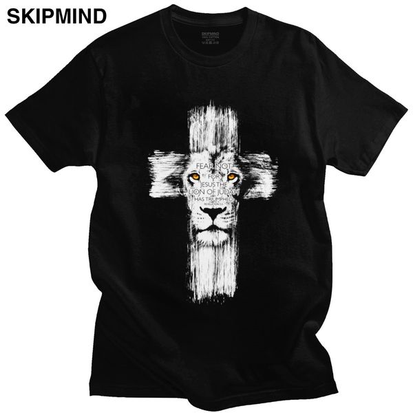 

trendy judah jesus funny lion cross short sleeve round neck casual christian fashion gift sport hooded sweatshirt hoodie t shirt