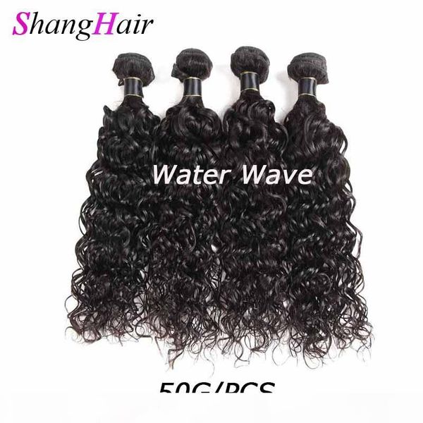 

brazilian water wave hair bundles 10-26 inch human hair bundles natural black remy hair extensions 3 4 bundles lot 50g pcs free