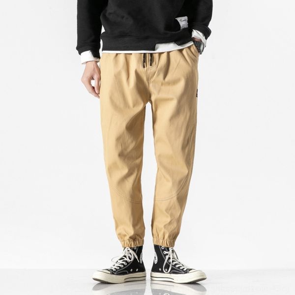 

l3yf4 2020 trend overalls casual casual pants men's spring loose legged overalls oversized pants 9-point harem 1k9nd, Blue