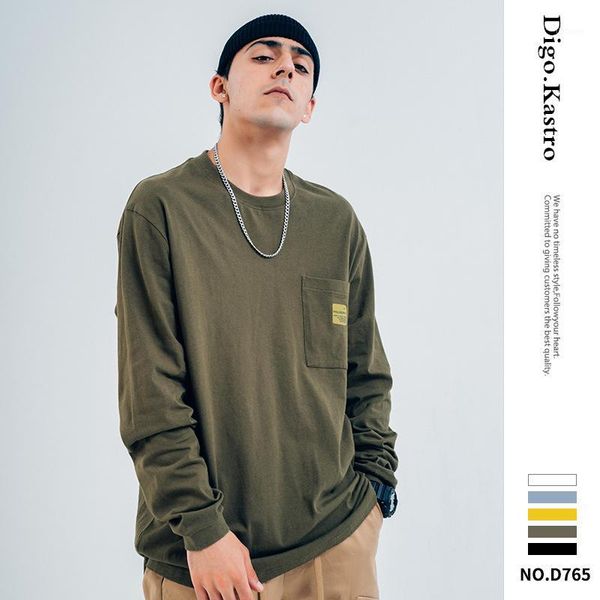 

2019 autumn and winter new long-sleeved shirt mem/women basic solid color pocket pullover streetwear hip-hop couple sweatshirt1, Black