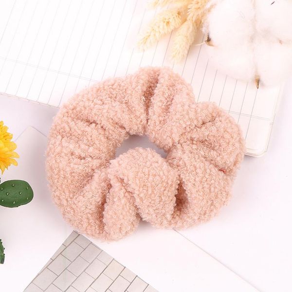 

2020 christmas women velvet scrunchies winter plush ponytail holder headbands for girls hair accessories cute scrunchy hair ties q bbymhk
