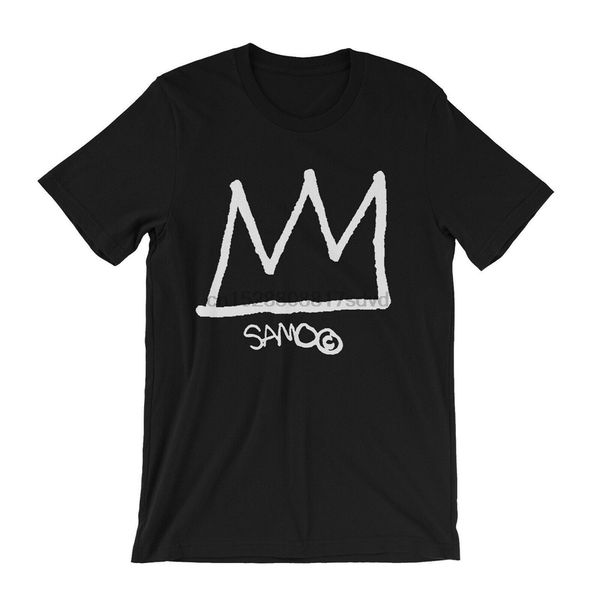 

samo jean-michel basquiat crown and tag t shirt - pop art nyc street art 1980s male female tee shirt sport hooded sweatshirt hoodie