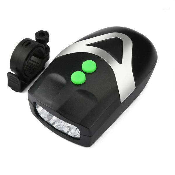 

bike lights 3led bicycle light with horn bell headlight cycling riding accessories caution night equipment #lr21